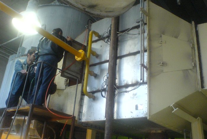 Direct hot-air furnace systems for industrial dryers project photo 4